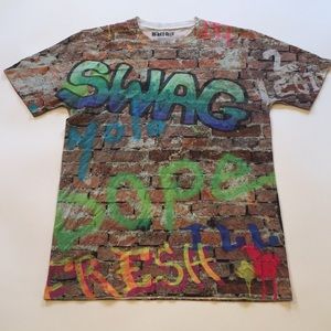 (Bundle 3for$12) All Over Print Ryde Out Brand Tee